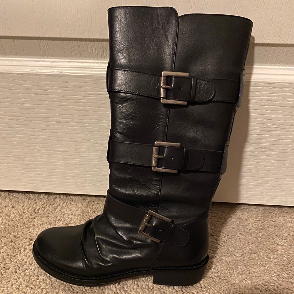 Black BCBG Leather Boots